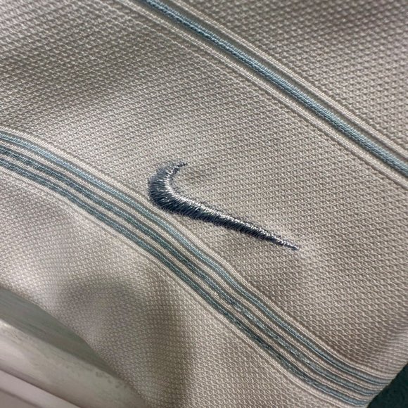 Nike Golf Size Small 4 6 Fit Dry Dri sleeveless Polo Tank Tennis White Blue - Picture 3 of 16